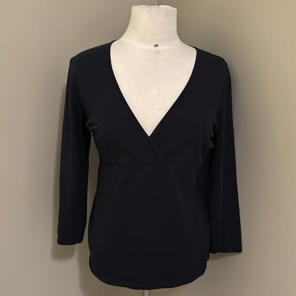 Esprit VNeck Long Sleeve Tee Size Large - Picture 1 of 4